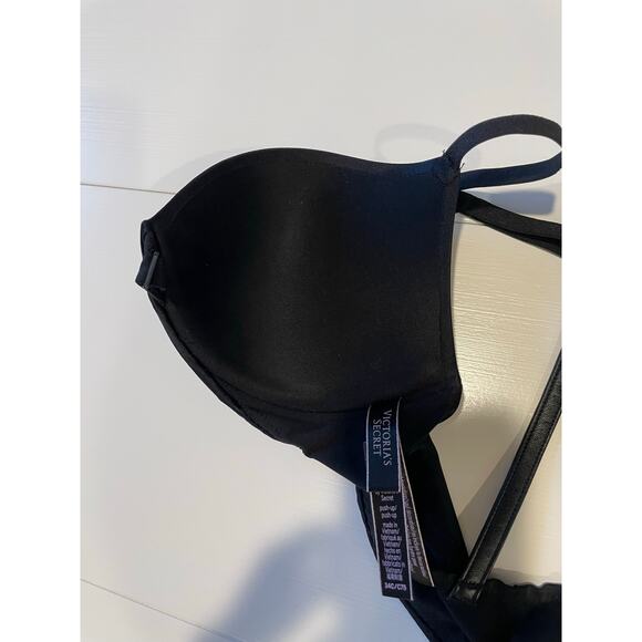 Victoria’s Secret So Obsessed Push Up Bra Front Close Racerback Pearls Sz 34C - Picture 11 of 11